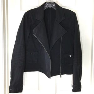 Michael Stars | Black Denim Moto Jacket